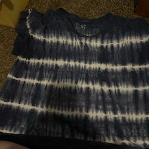 Blue and white shirt